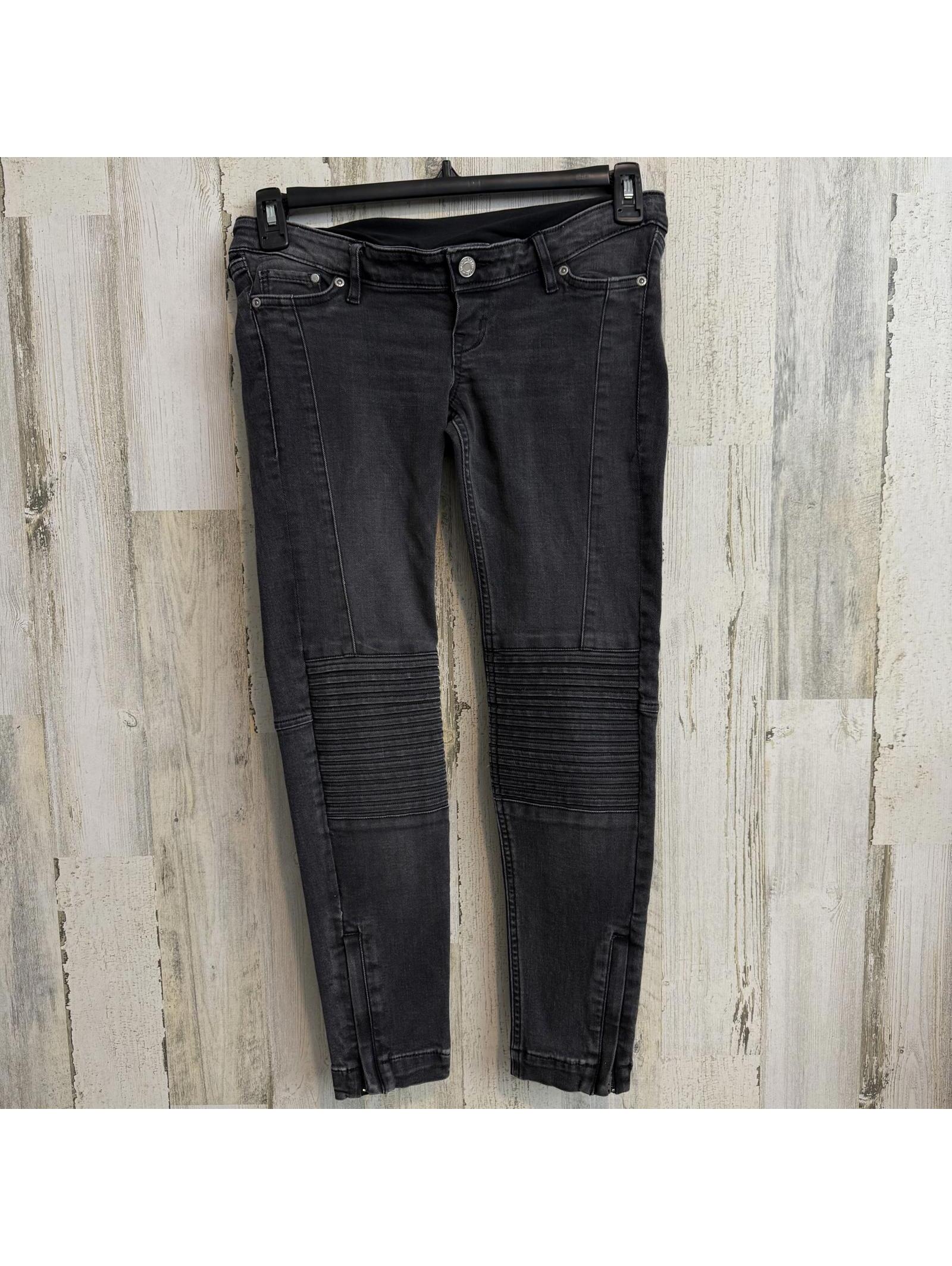 H&M Mama Women's Size 6 Skinny Ankle Maternity Jeans Black